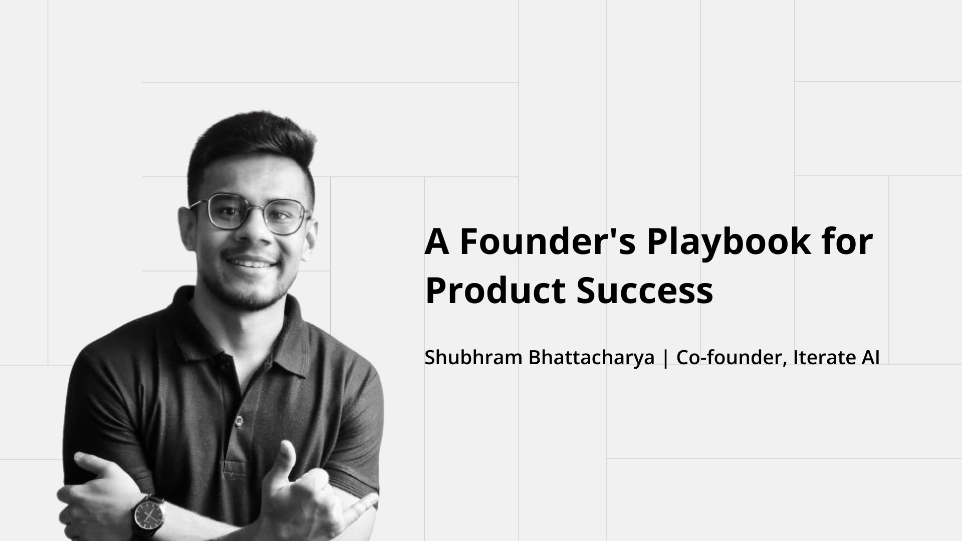 Poster for A Founder's Playbook for Product Success
