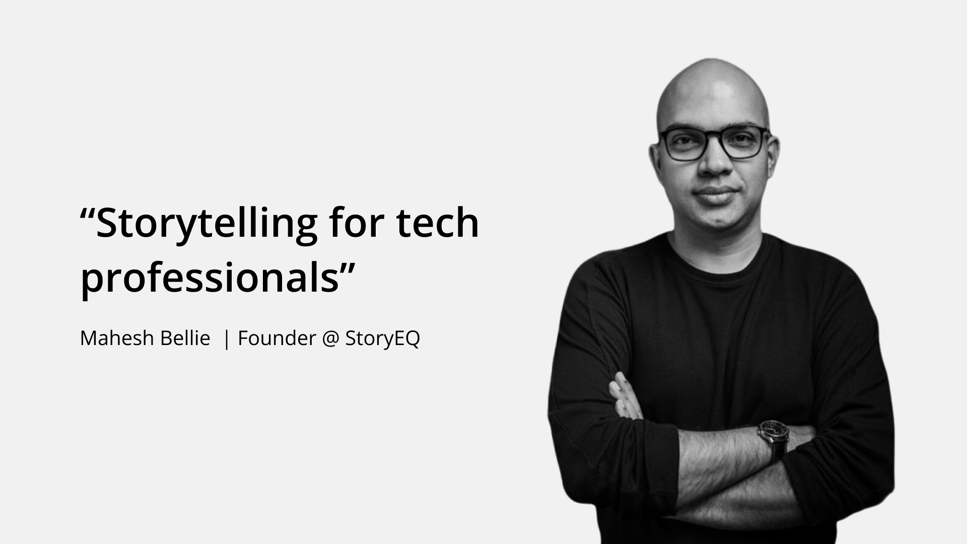 Poster for Storytelling for tech professionals