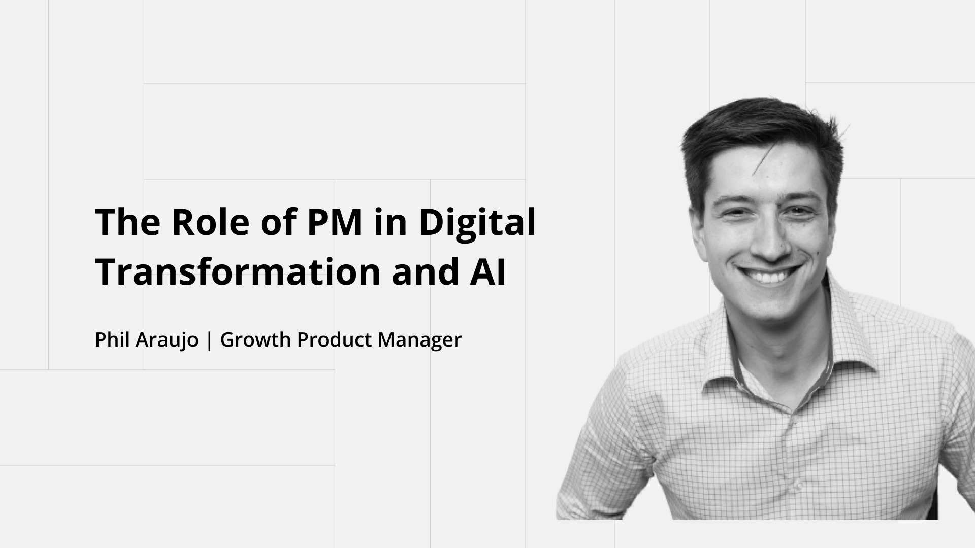 Poster for The Role of PM in Digital Transformation and AI